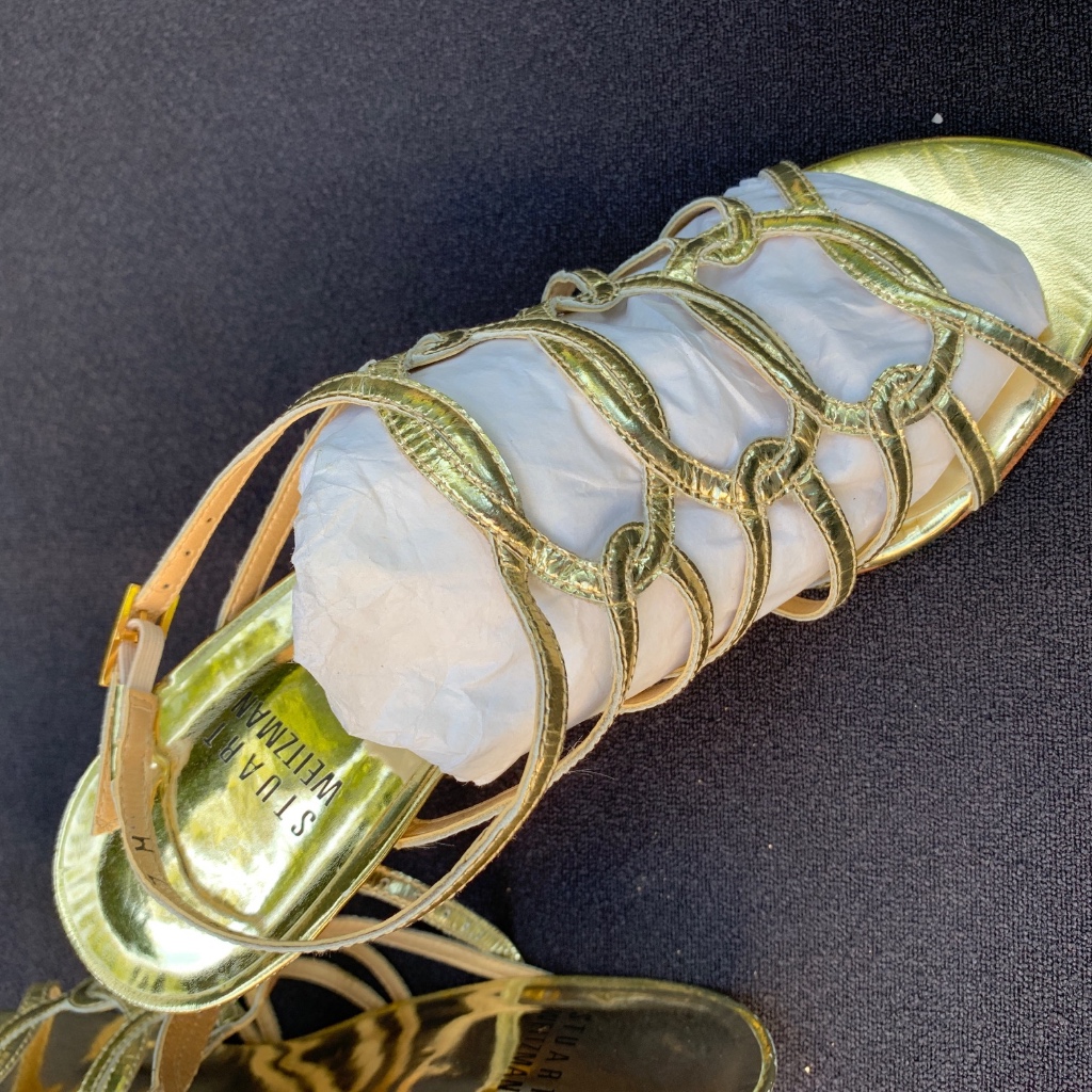 Stuart Weitzman Metallic Sandals